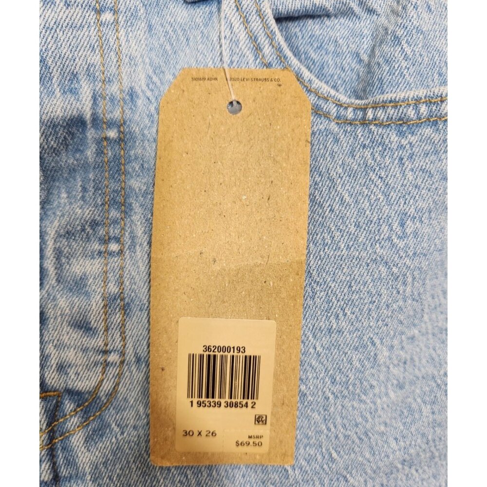 Levi's 501 Women's Size 30x26 Jeans Blue High Rise Cropped Straight Leg (27 - Picture 4 of 9